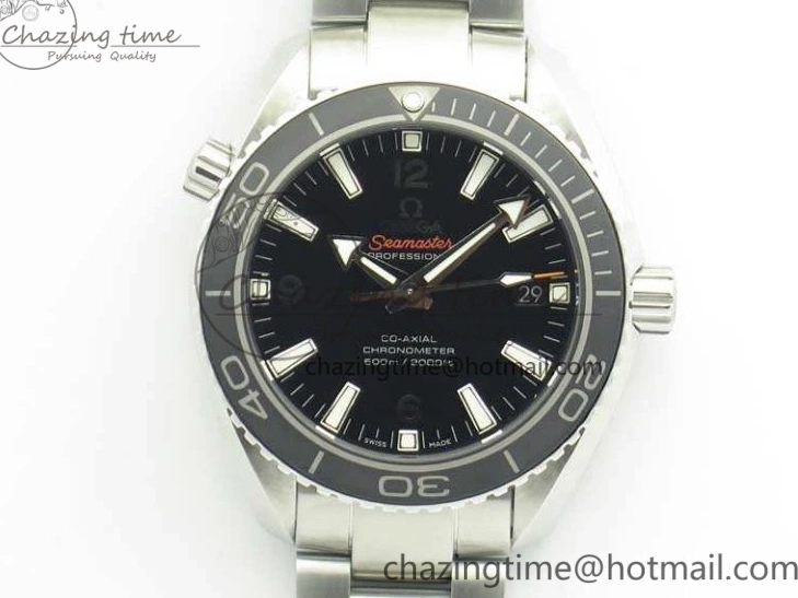 0801 Durable Planet Ocean Professional Ceramic Bezel 42mm 1:1 MK Best Edition Silver Markers On SS Bracelet A 8085